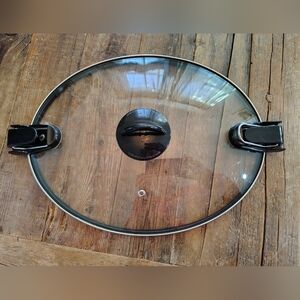 Crock-Pot 7 Quart Glass Lid Oval Replacement w/ Locking Handles SCCPVLF712